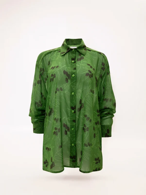 LONG-SLEEVE CHIFFON SHIRT ELIA