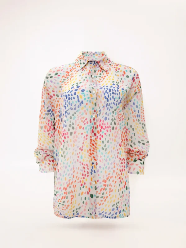 LONG-SLEEVE CHIFFON SHIRT VOTSALA