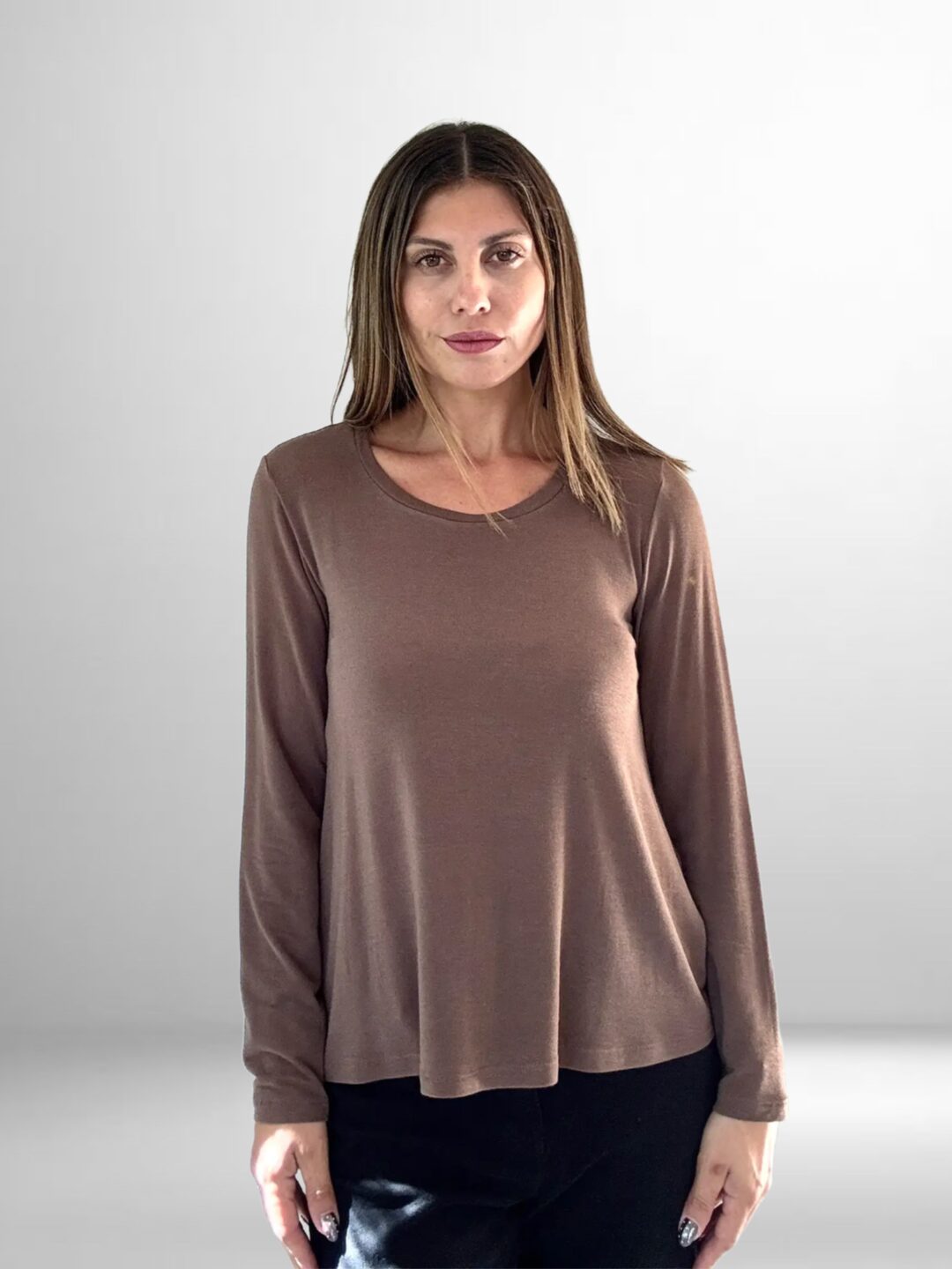 Brown Blouse Innocent