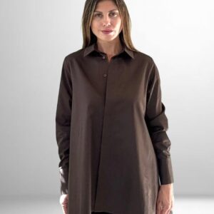 Boyfriend Shirt Brown Innocent Front