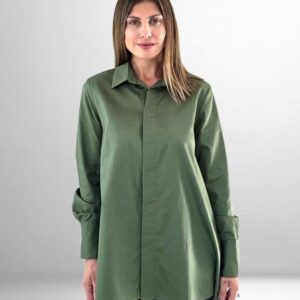 Khaki Boyfriend Shirt Innocent front