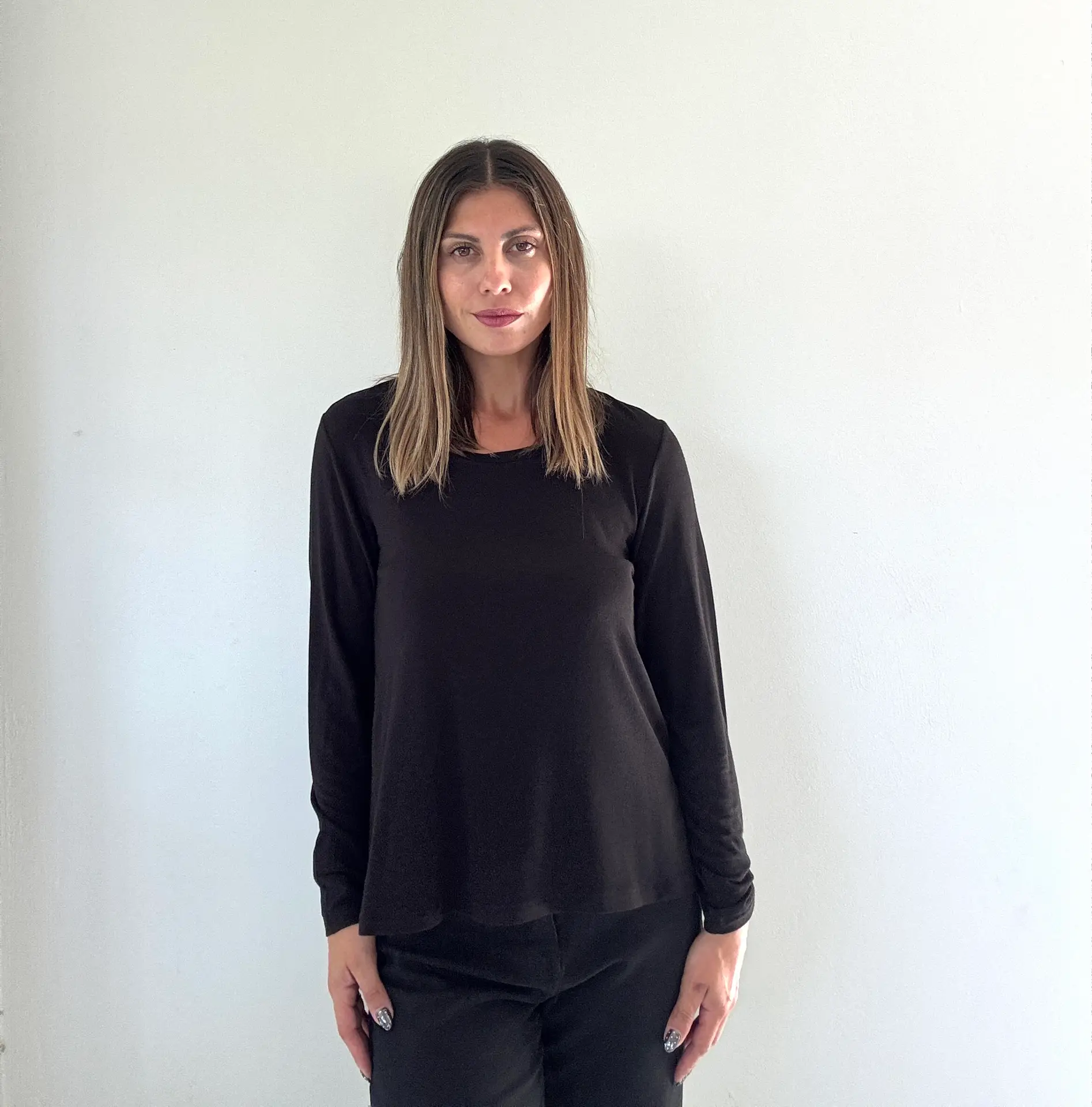 μαύρη μπλούζα ελαστική