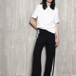 YORG black pants with side stripe by Tag Modest Clothing