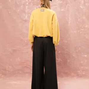 Ψηλόμεσο wide leg παντελόνι – πίσω όψη