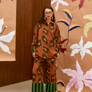 the norm original leopard print shirt and pants – styled full body look