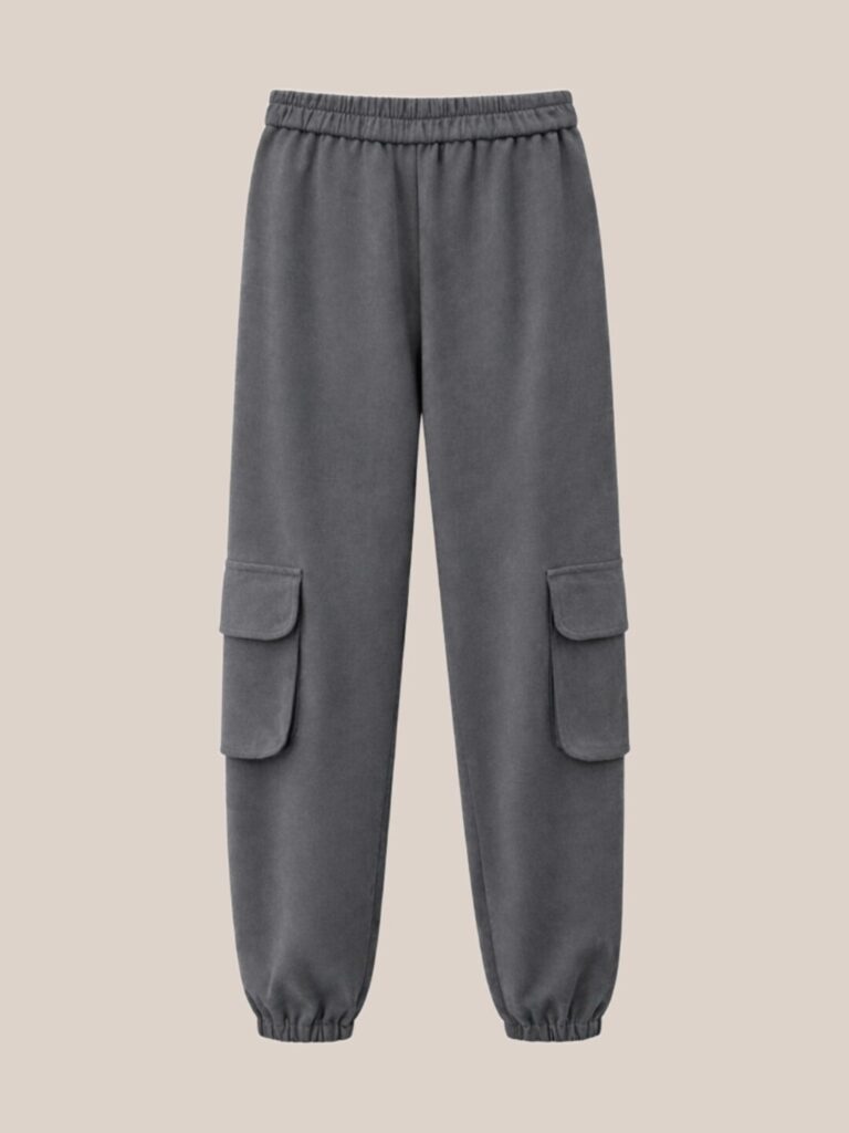 Innocent cargo jogger pants grey front view