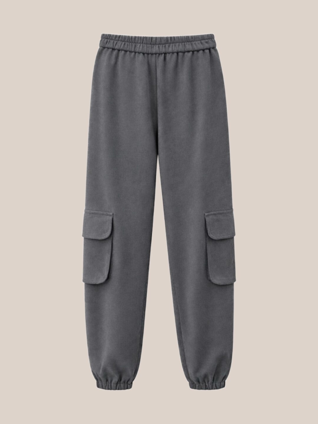 Innocent cargo jogger pants grey front view