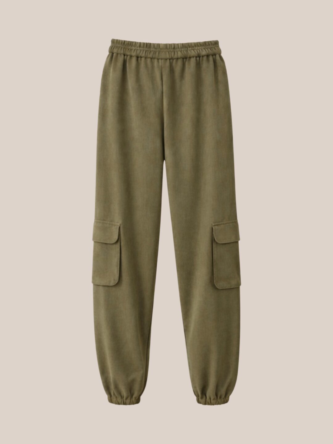 Innocent cargo jogger pants khaki front view