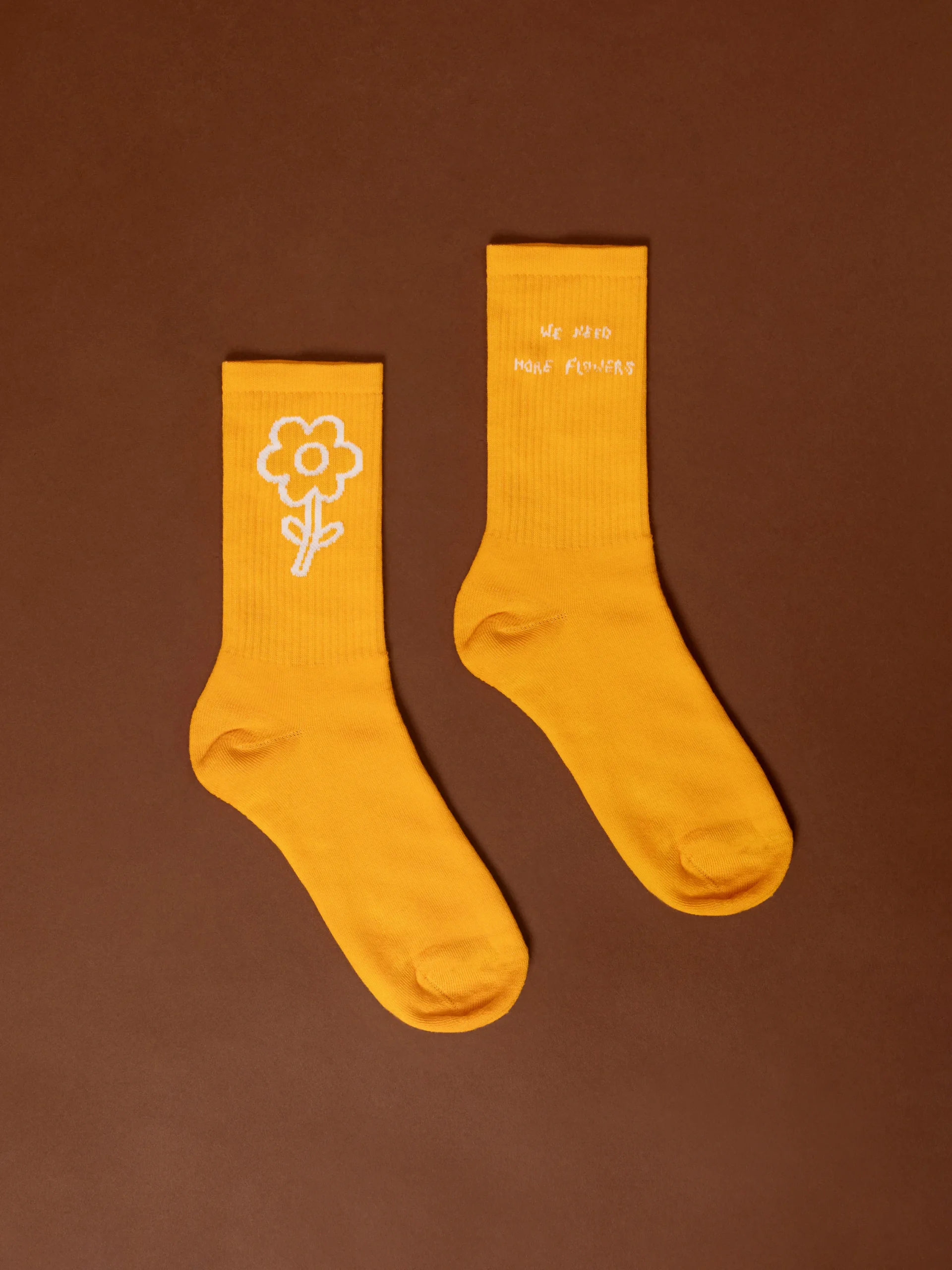 we are unisex socks yellow