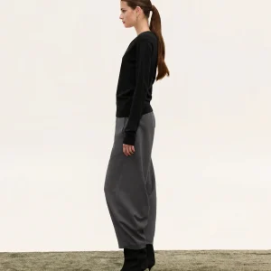 slouchy pants grey women Innocent Daphne side view