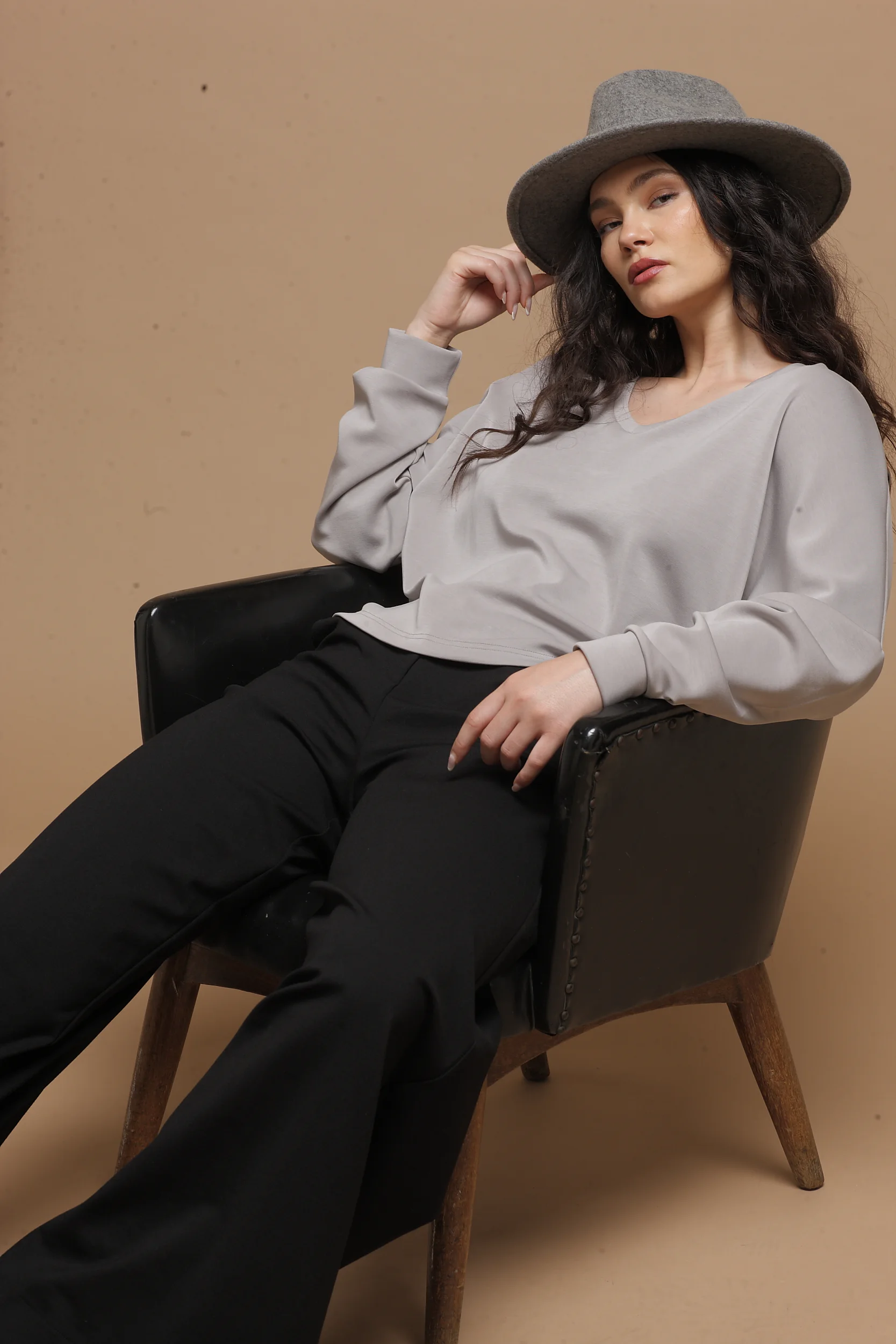 ice women top Tag Modest Clothing Repo Top seated view