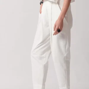 Two & A Half Loose Fit Trousers White